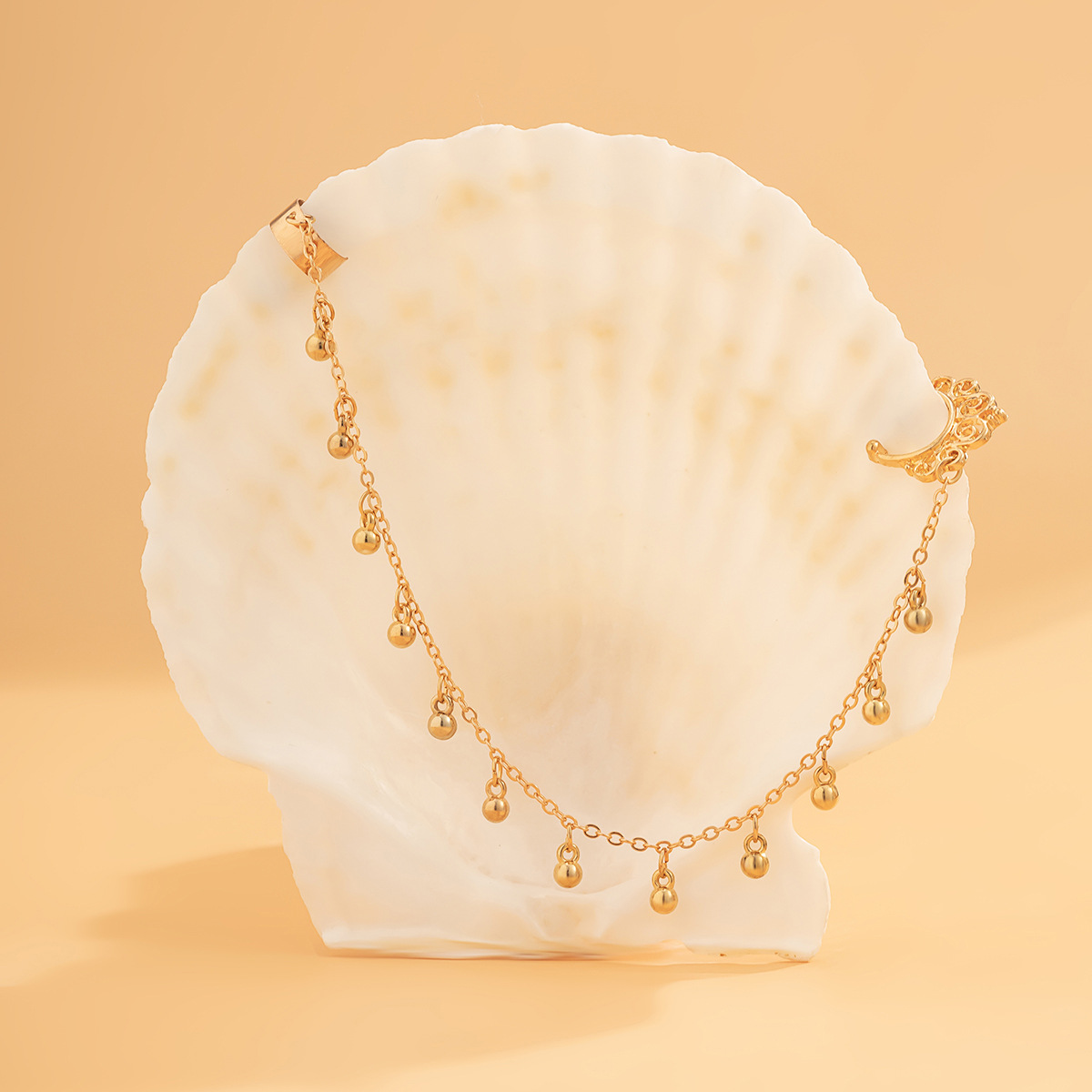 Gioielli minimalisti ed eleganti, nappe di perle artificiali senza perforazioni, accessori, catene di ferro, nappe,_voghion.com