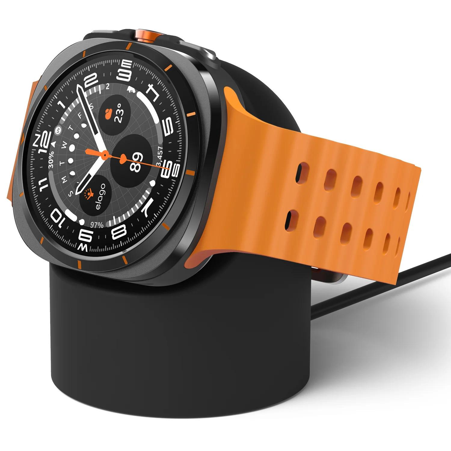 Base de carga de silicona para reloj Samsung Galaxy watch5/6/7/8Pro/Ultra