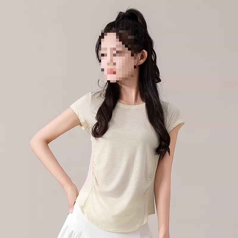 반팔 노란색(반소매 약간 비침)