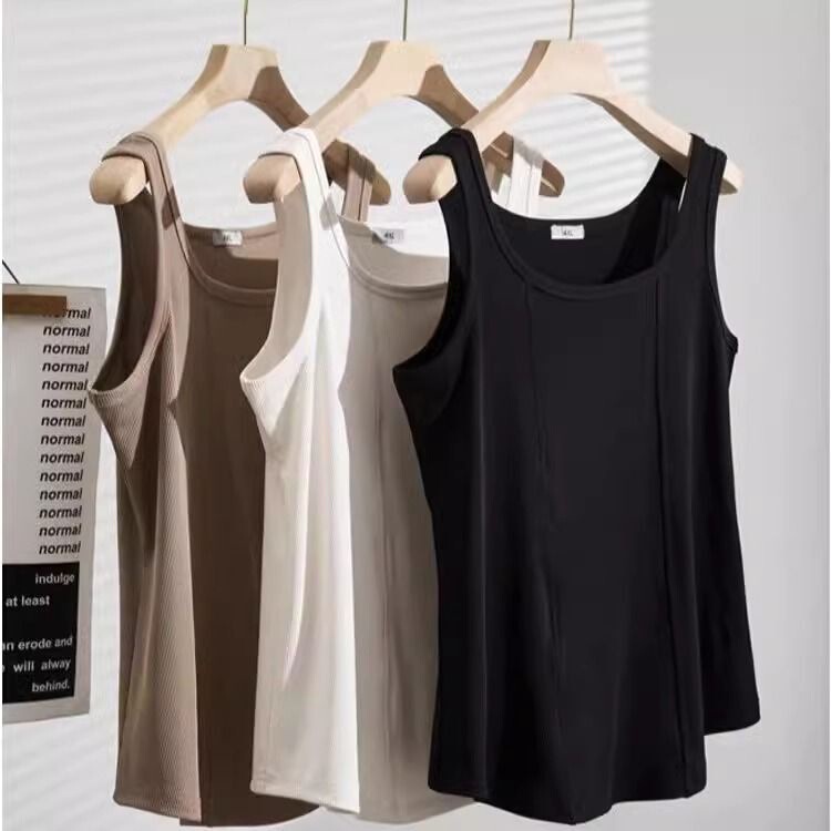 chubby girl plus size 150.00kg Camisole Women's Inner Wear Spring and Summer plus size Slimming Outer Wear Base Shirt Sleeveless Top