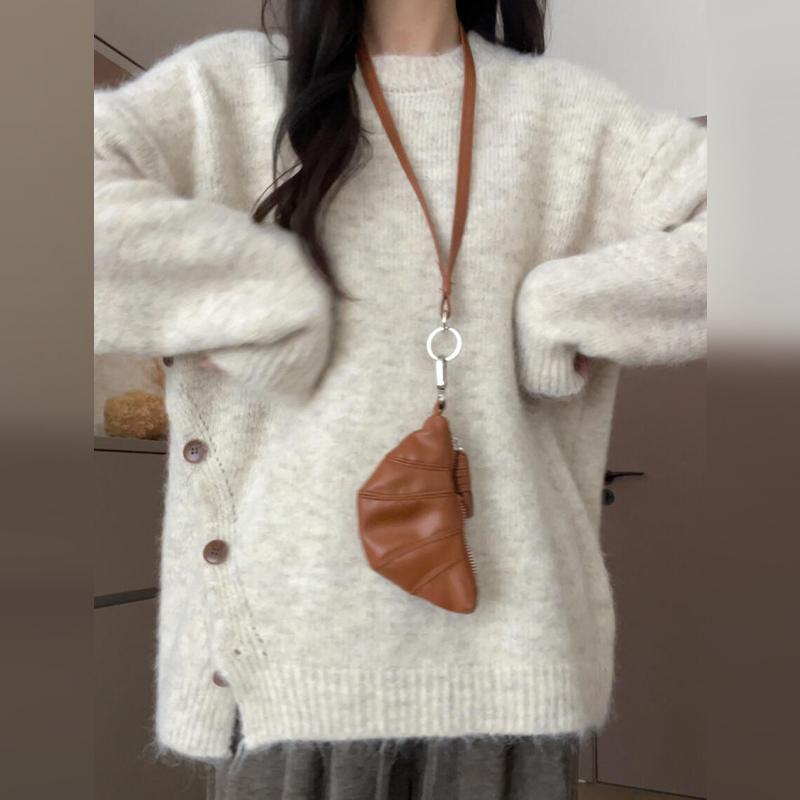 慵懒风内搭可外穿毛衣女早秋装2025年新款高级感宽松套头针织上衣|undefined