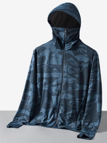 Handsome sunscreen clothes, summer thin coat, skin clothes, breathable, anti-ultraviolet fishing clothes, couples sunscreen clothes, men