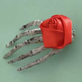 万圣节装饰品鬼节儿童成人创意发夹化妆舞会装扮骷髅头饰节日礼品