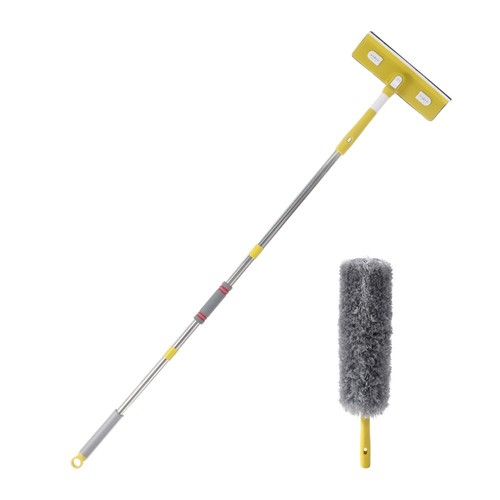 Cross-border new product glass cleaning magic tool household extended splicing rod window cleaning wiper glass scraper window scraper