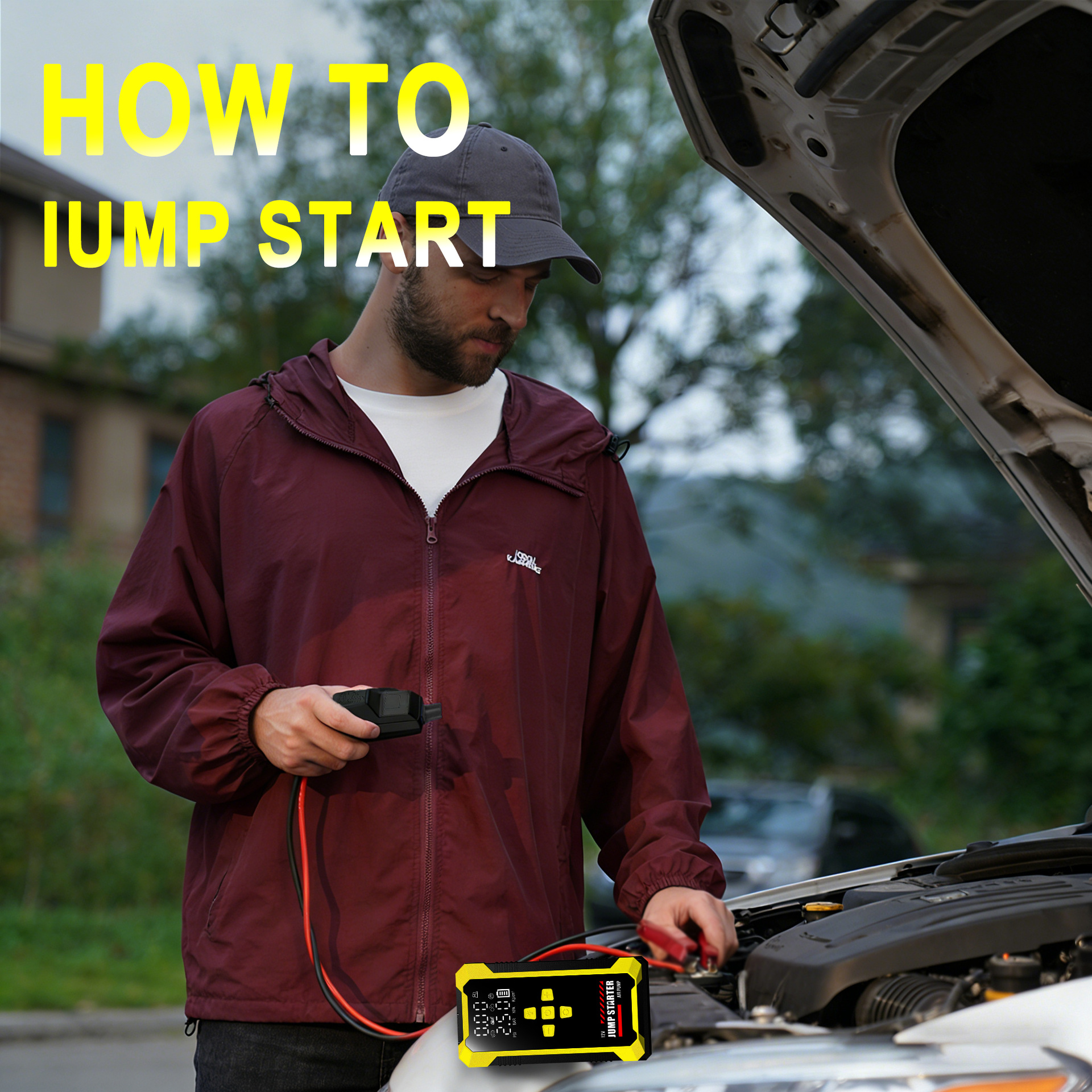 12V Car Emergency Start-Up Smart Battery Clamp Short Circuit Protection Ec5 Smart Clamp High Voltage Protection Low Voltage Protection