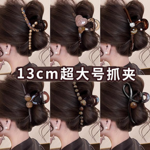 Big high crab pin, hairgrip, shark, elegant hairpins, hair accessory, high-quality style