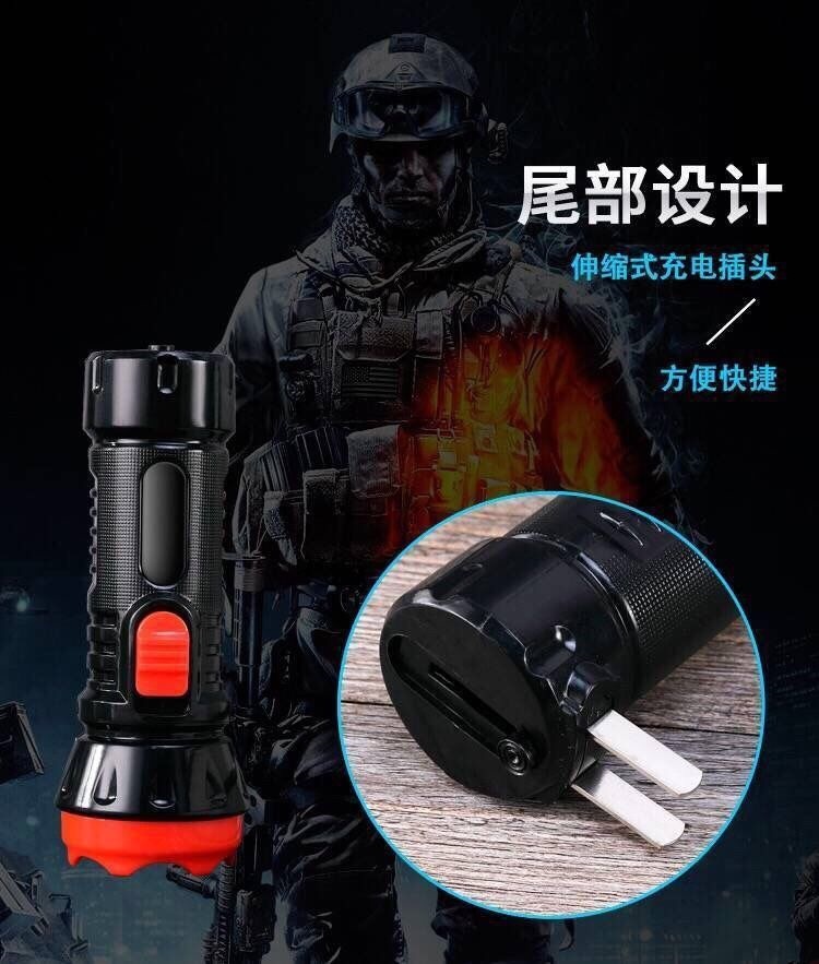 Buy one, get one free: rechargeable LED flashlight, suitable for home use, outdoor activities, nighttime illumination, and as an emergency light for fire stations, hotels, and guesthouses