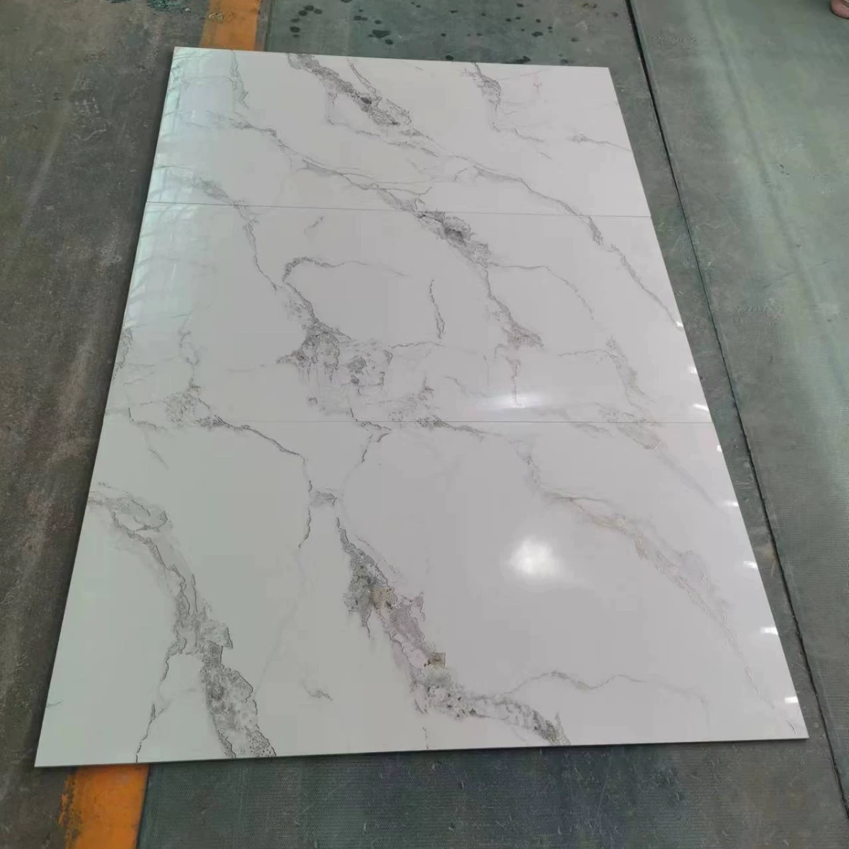 Плитка из мрамора с золотым шелковым глазурованным покрытием Foshan 600*1200 для гостиной, столовой, прихожей, напольной плитки и фоновой стеновой плитки