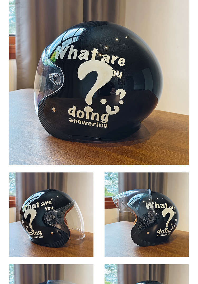 Autumn and Winter 3C Certified Electric Vehicle Helmet Motorcycle Helmet Unisex Warm and Cold-Proof Personalized High-End Half Helmet