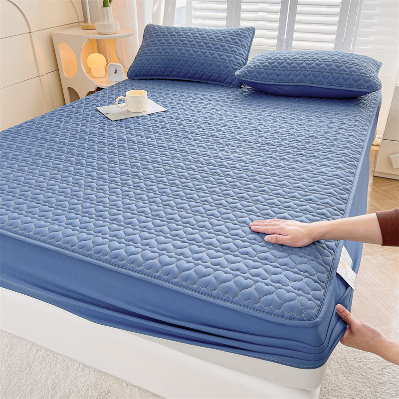 Un tipo de sábana impermeable funda de cama acolchada gruesa de una pieza funda protectora de colchón Simmons 2025 nueva sábana antideslizante