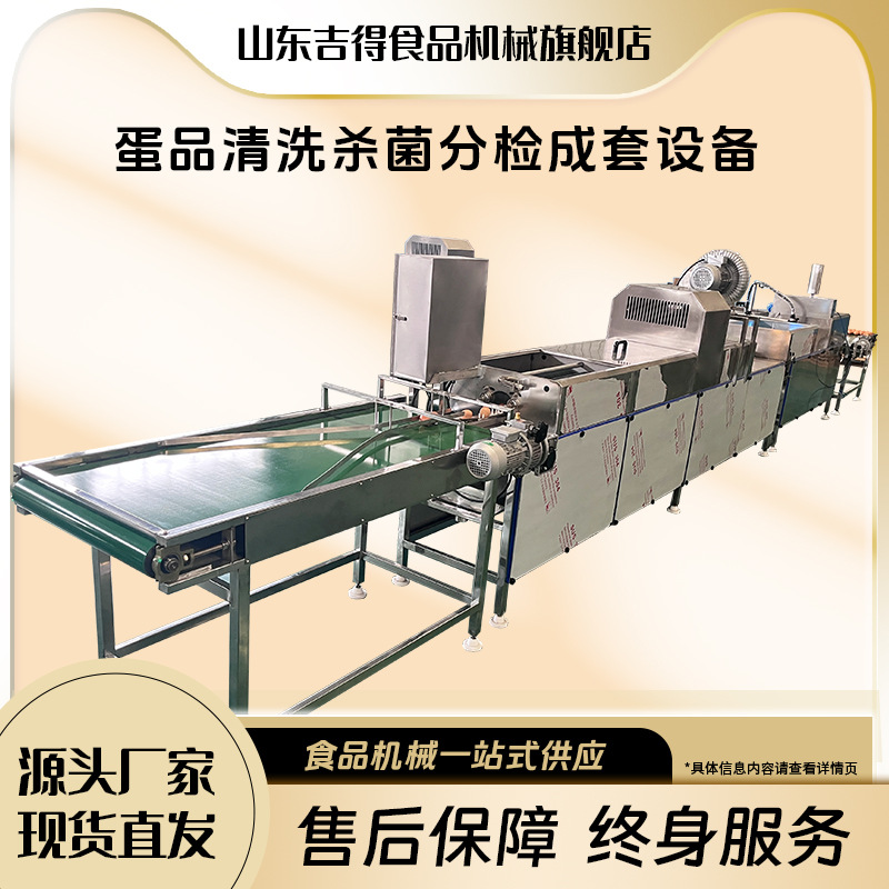 洗蛋机养殖场食品厂专用风干杀菌光检分检喷码成套流水线保洁蛋用