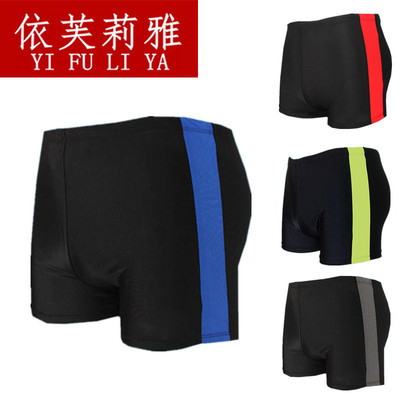 【游泳馆供应】成人男士泳衣温泉平角游泳裤男款泳裤泳衣花色纯色