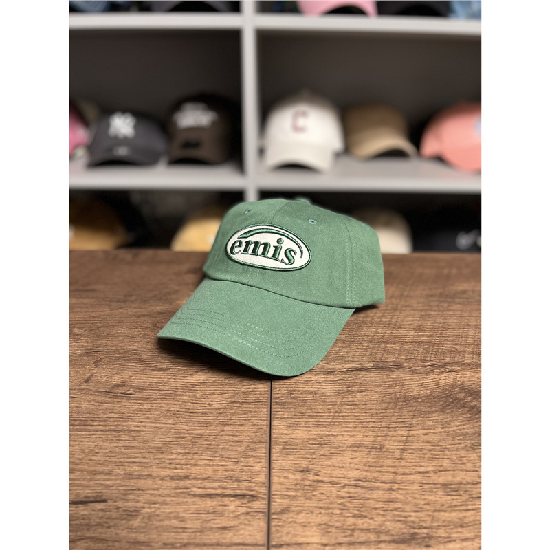韓国Emキャップ 女性用 文字刺繍 ソフトトップ クラシック野球帽 楊冪・趙露思同型|undefined