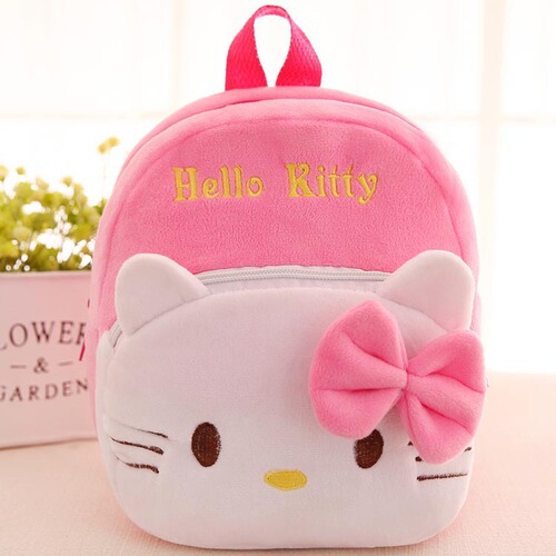 Children's cartoon plush backpack cute little bear baby kindergarten school bag