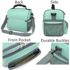 可印logo手提午餐包食品保鲜冰包牛津布印花保温包 cooler bag