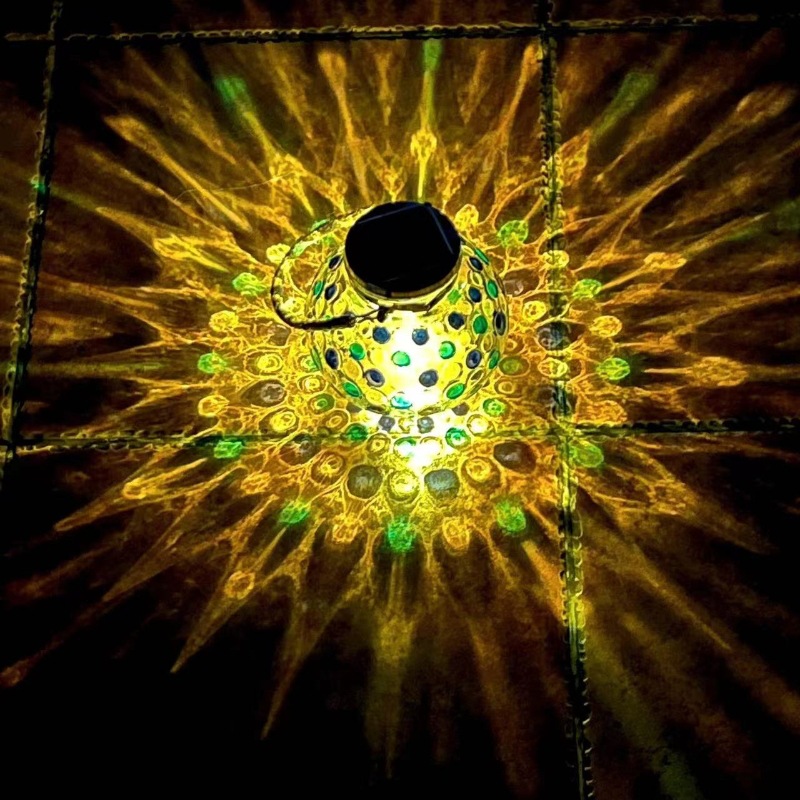 Amazon is dedicated to solar garden polka dot decorative lamp tent lamp ceiling lamp lawn lamp Peacock lamp