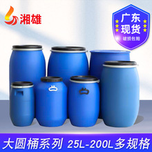 广东双环桶闭口桶双L环桶200L化工桶双耳环桶200升kg大容量塑料桶