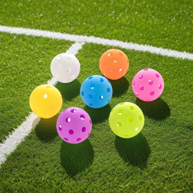 Picklebal 26 отверстий 40 отверстий, устойчивые к ударам Pickball, литьевые шарики TPE74MM, сверхтвердые шарики для ротационного формования с отверстиями