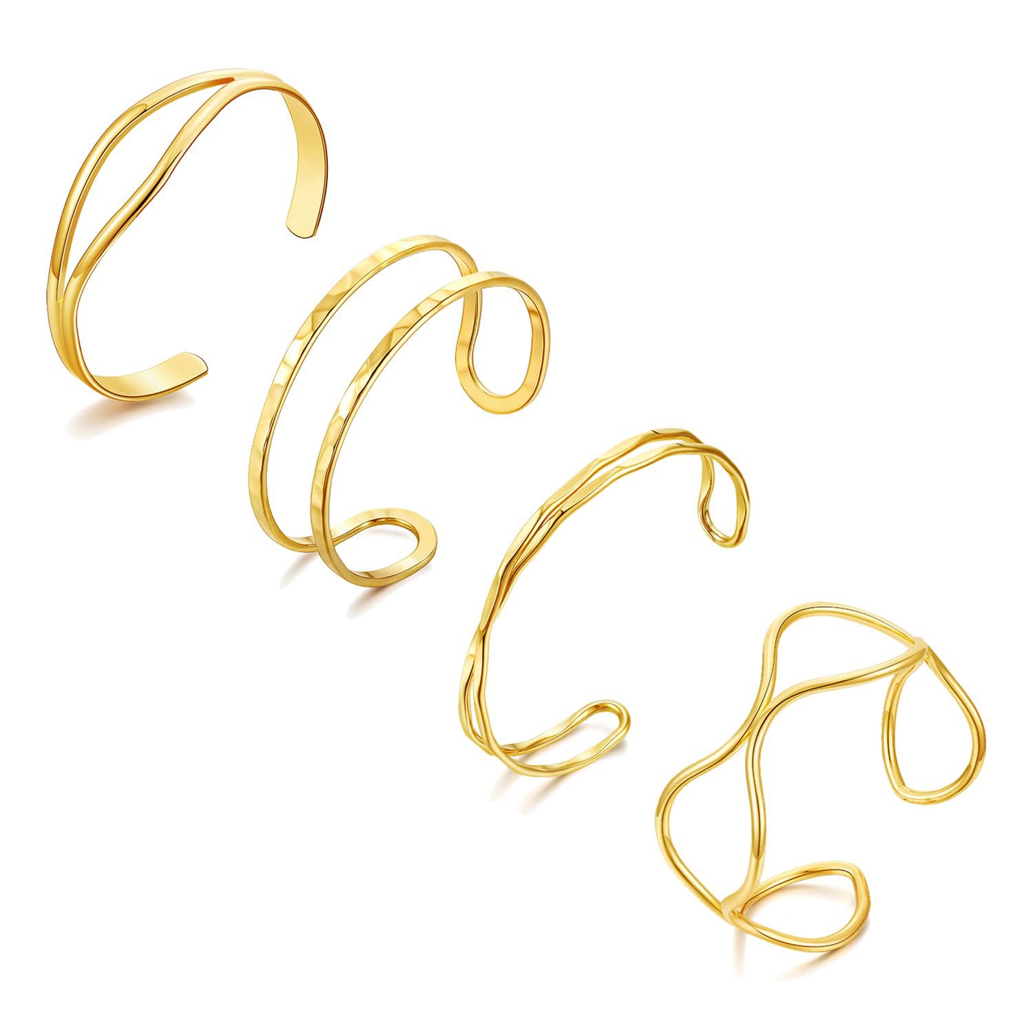 Minimalist & Stackable Layered Bracelets, Lightweight And Comfortable. Hypoallergenic, Kind To Sensitive Skin. A Subtle Way To Elevate Your Daily Look_voghion.com