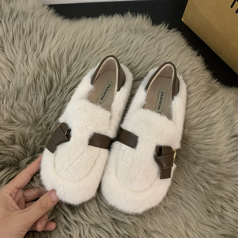 Mao Mao Shoe женские 2024 новые осенне-зимние однотонные Mary Zhen женские туфли, нежные вечерние туфли, парные детские туфли, тканевые (тканевые) туфли