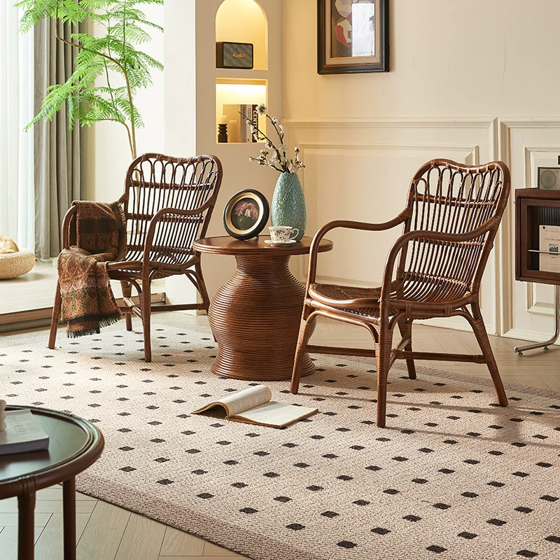 Юго-Восточная Азия Тихий ветер ротанг стул ретро стул