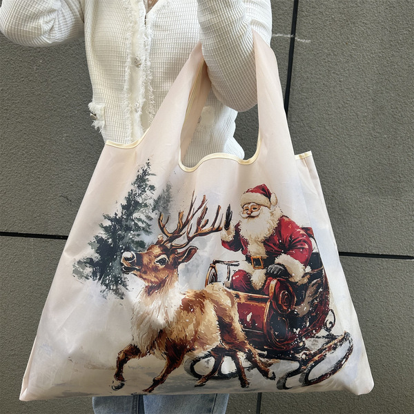 Christmas shopping bag one shoulder