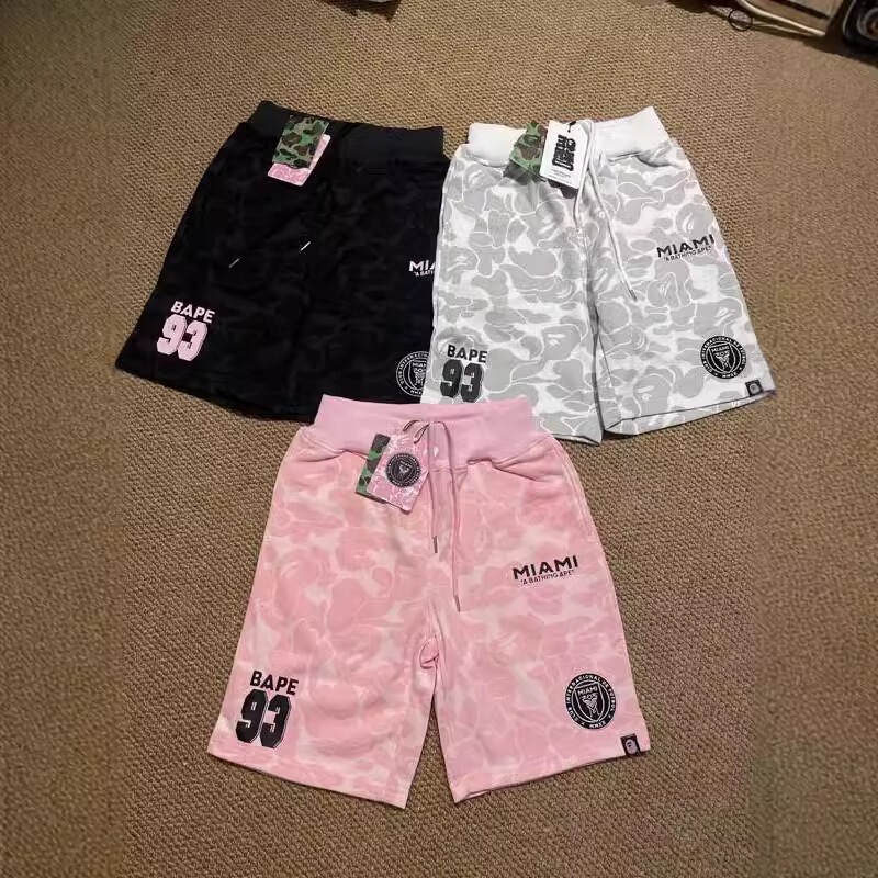 Men's Summer Ape Head Print Casual Shorts Miami Style Sports Pants Trendy Loose Fit Cross-Border Wholesale