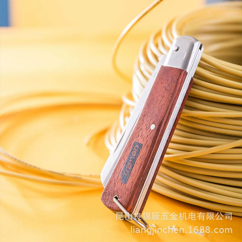 Deli Tool Woodpower Прямой рот Электрический нож электрический многофункциональный чистка линия складной нож DL0060 70