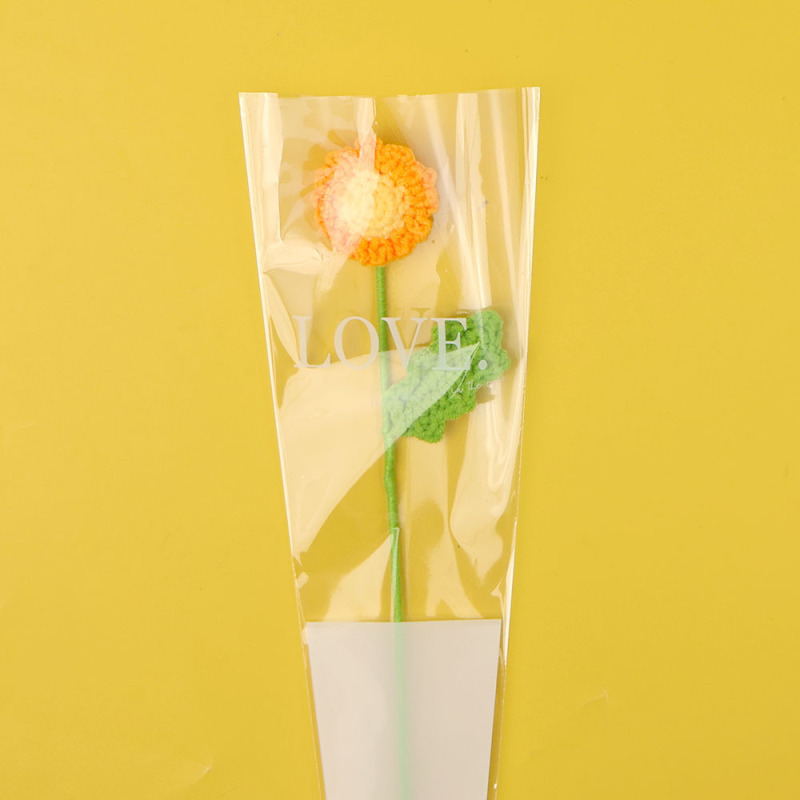 手工钩织仿真花束多彩毛线编织郁金香花枝创意装饰送女友闺蜜礼物|undefined