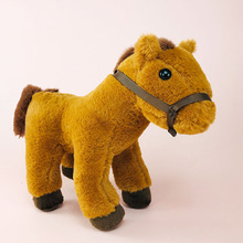 可爱仿真小马玩偶公仔毛绒玩具马年吉祥物骏马小马驹年会活动礼品