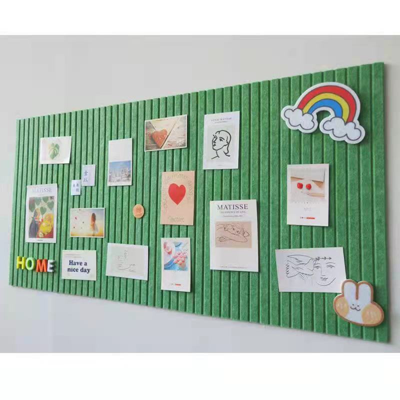 竖纹ins毛毡板照片墙面装饰展示板软木墙板背景墙贴羊毛毡留言板|undefined