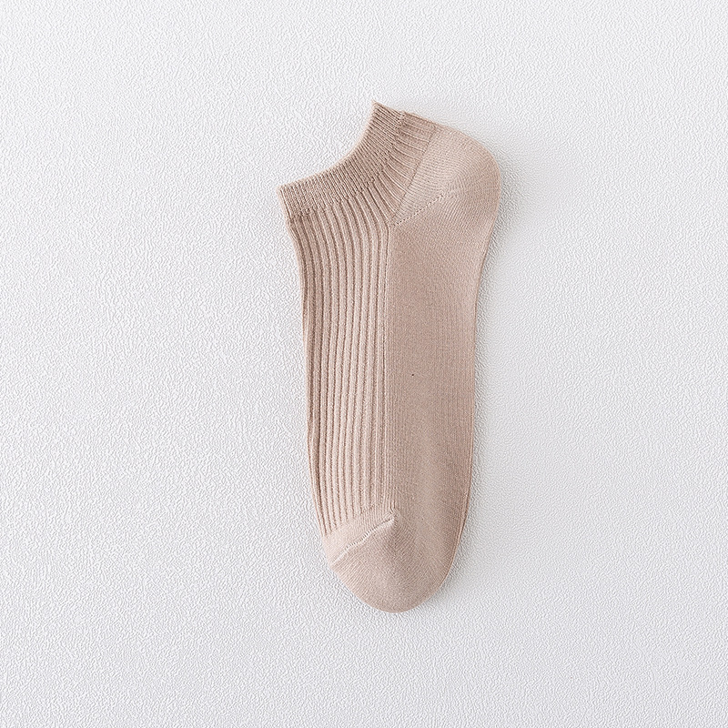 Calcetines cortos para hombres de verano antiolor sudor calcetines de algodón sólido para hombres de verano delgado comercial de doble aguja invisible calcetines de barco para hombres