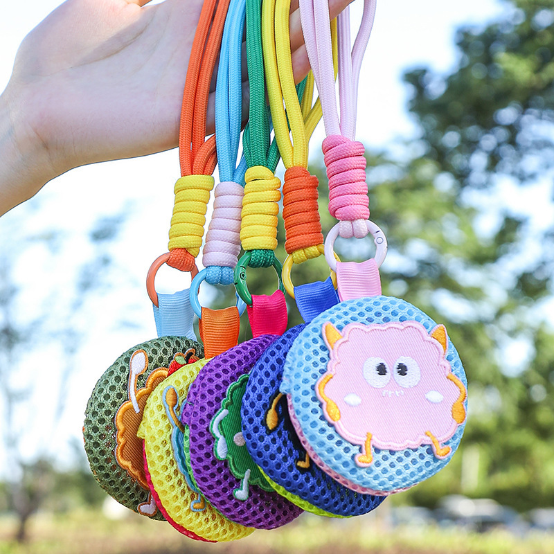 Cartoon Mesh Small Hanging Bag Baby Mosquito Repellent Pouch Storage Bag Pendant Coin Purse Portable Keychain Cross-Border