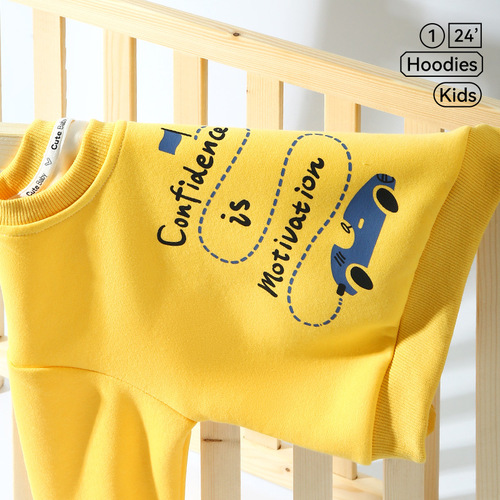 New toddler handsome clothes, baby sweatshirts, spring and autumn boys' tops, spring baby clothes, girls' long-sleeved children's clothes