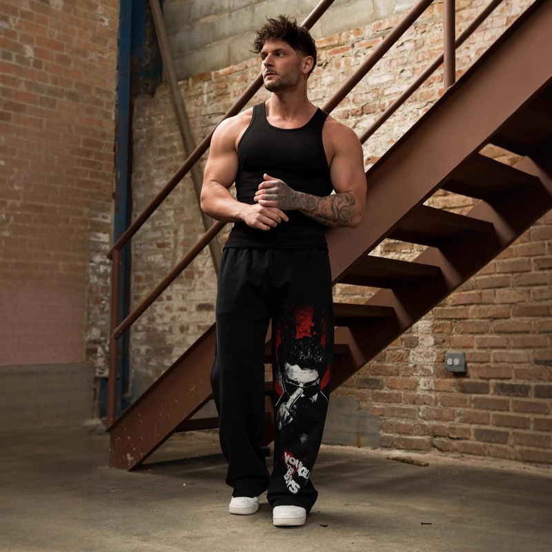 Youngla Co-Branded the Boys Men's Sports Pants Joggers Sports Fitness Running Training Casual Pants