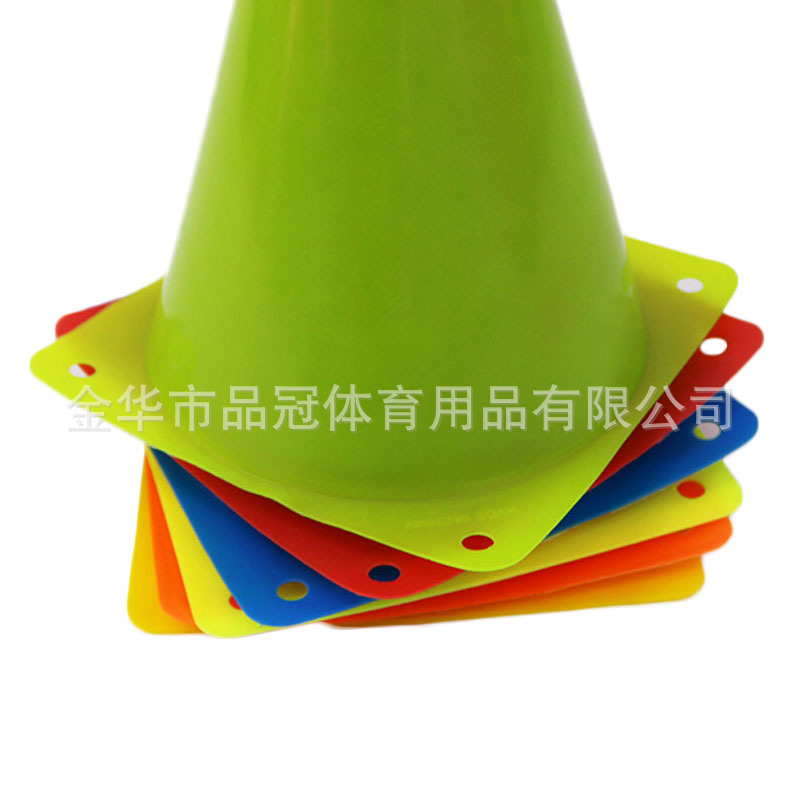 Logo cubo de entrenamiento de fútbol equipo obstáculo cubo de plástico tubo de helado engrosamiento 18/23/32/38/48cm cubo cónico