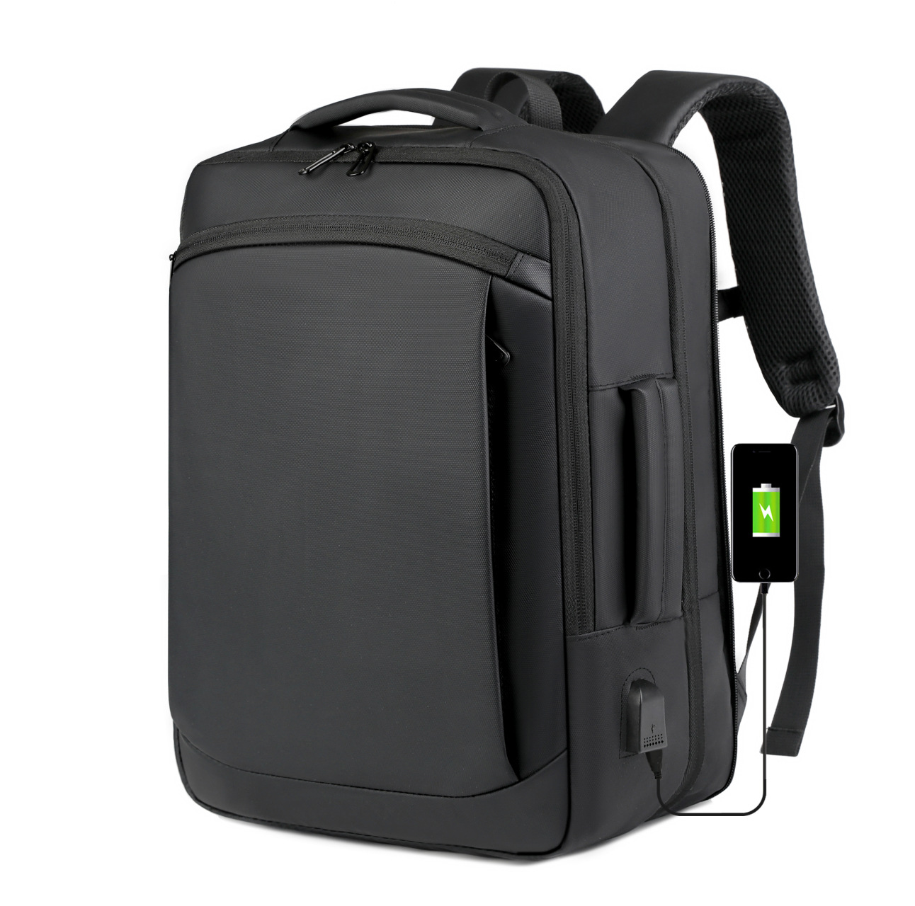 Backpack Men's Business Travel Simple Large Capacity Travel Computer Backpack Commuter Business Leisure Schoolbag Male High School Students
