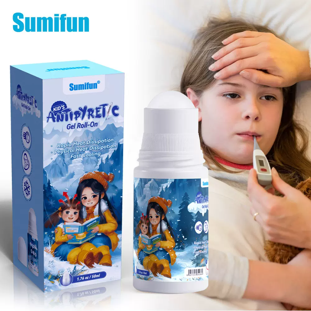 Sumifun跨境外贸儿童退热凝胶滚珠 物理降温涂抹式散热走珠k50031