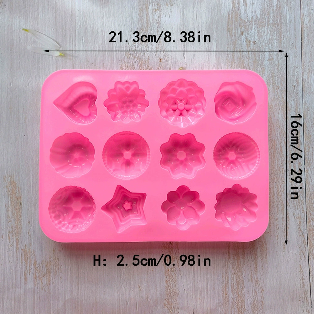 12 Цветов 419 Шоколад silicone силиконовая форма для выпечки для торта модель модел handmade блогер капли