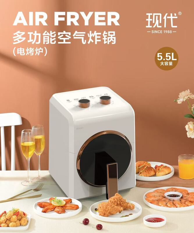 外国貿易家庭用大容量ビジュアルエアフライヤー、ツーインワンオーブン、多機能スマート電気フライヤー、越境専用供給|undefined