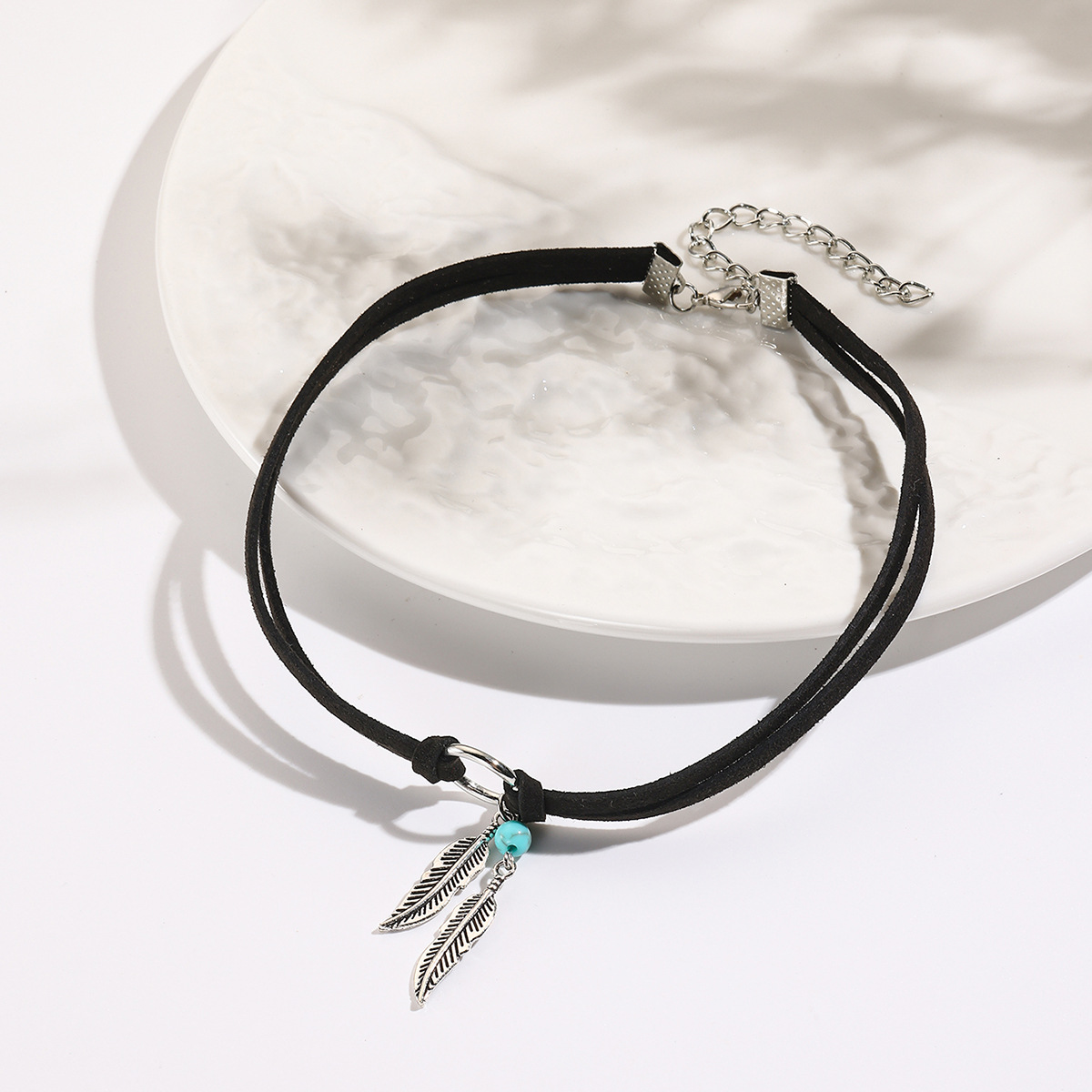 Heißer verkauf Bohemian ethnischen stil herbst und winter schmuck türkis anhänger retro halskette pullover kette_voghion.com