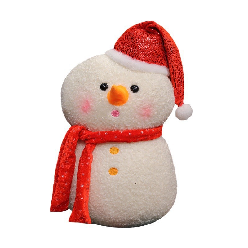 Muñecas de Santa Claus chicas transfronterizas lindas muñecas de nieve juguetes de peluche muñecas de nieve regalos muñecas de almohada