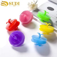 男性と女性のためのシンプルなプラスチックヘアコーム、家庭用ヘッドクリーニングヘッドブラシ、ウェットとドライの頭皮経絡マッサージヘアブラシ