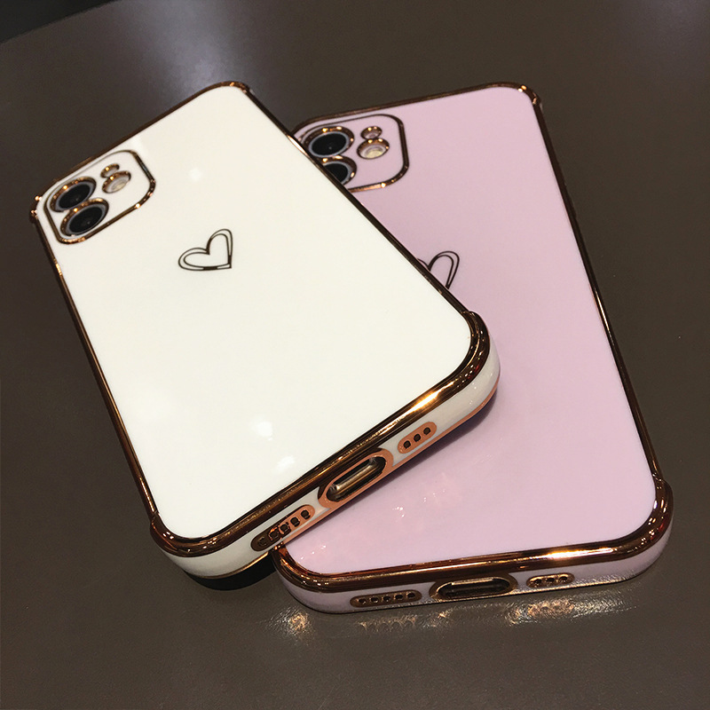 Heart Pattern Candy Color Mobile Phone Case Wholesale Nihaojewelry display picture 3