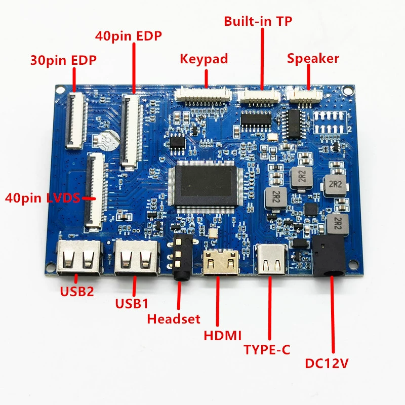 HD LCD экран контроллер LVDS EDP LCD экран приводная плата HDMI Type-C игрового дисплея драйвер