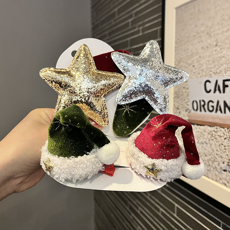 Christmas velvet hat