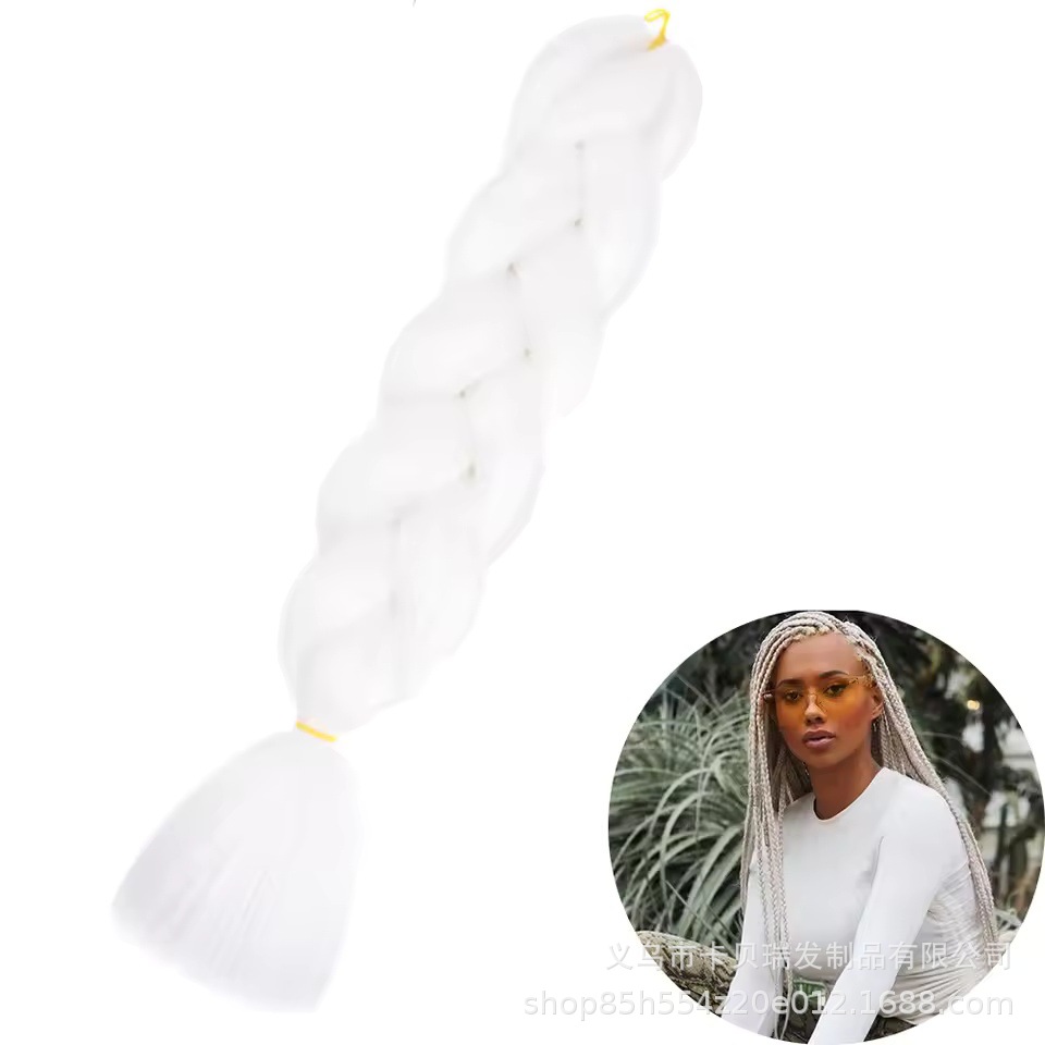 Xuchang pelucas al por mayor seda de alta temperatura teñido africano gran trenza jumbobraid fibra química colorida trenza sucia venta caliente
