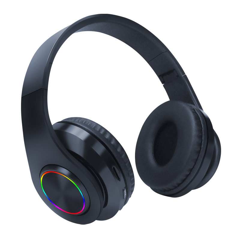 Cross-Border B39 Bluetooth Headset Foldable Sports Gaming Headset with Heavy Bass, Wireless, and Light-Up Features