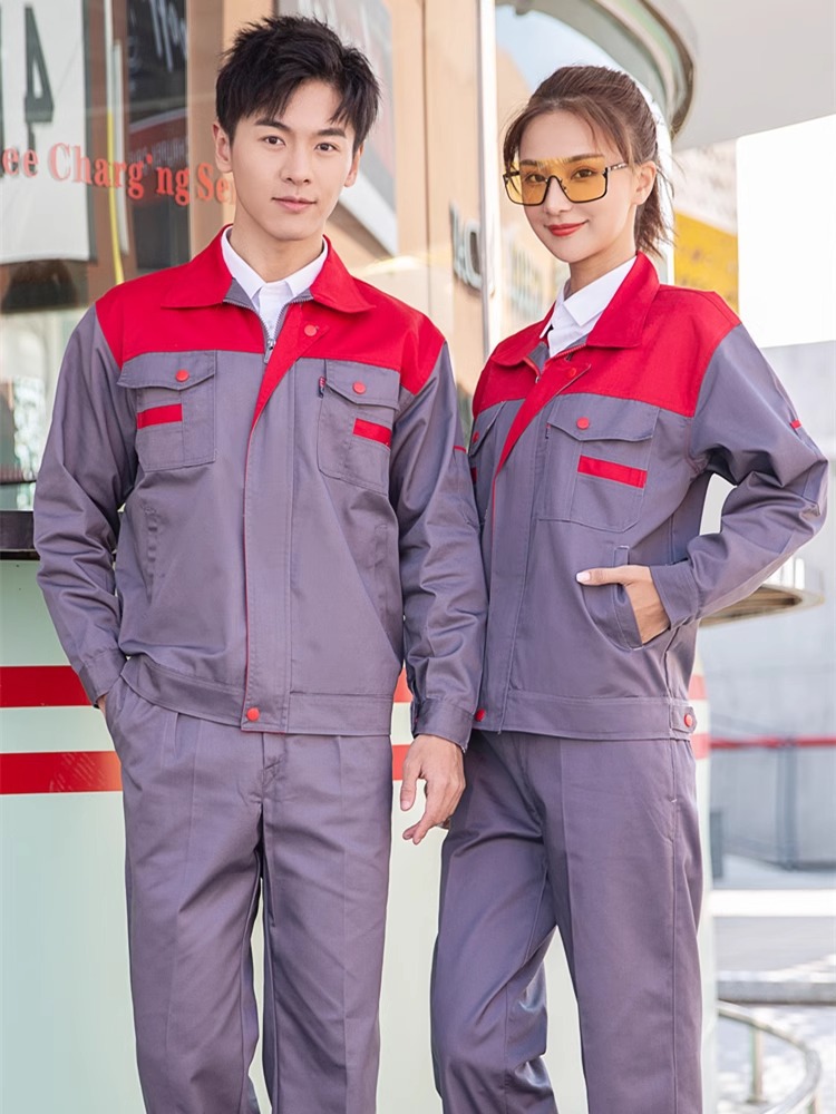 Primavera y otoño hombre manga larga engrosado desgaste taller de reparación de automóviles ingeniería de fábrica de ropa de protección laboral personalizada