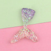 Two-color accessory, pendant with accessories, resin, mermaid, wholesale